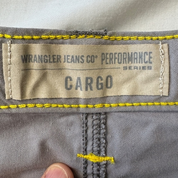 Wrangler Jeans Co Performance Series Men's Cargo Shorts Gray Size Tag: 40 Hiking - Picture 6 of 14